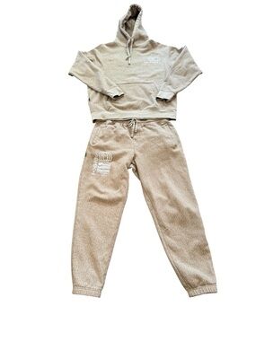 Stance Men’s Mercury Stitched Different Hoodie And Matching Joggers Set Sand